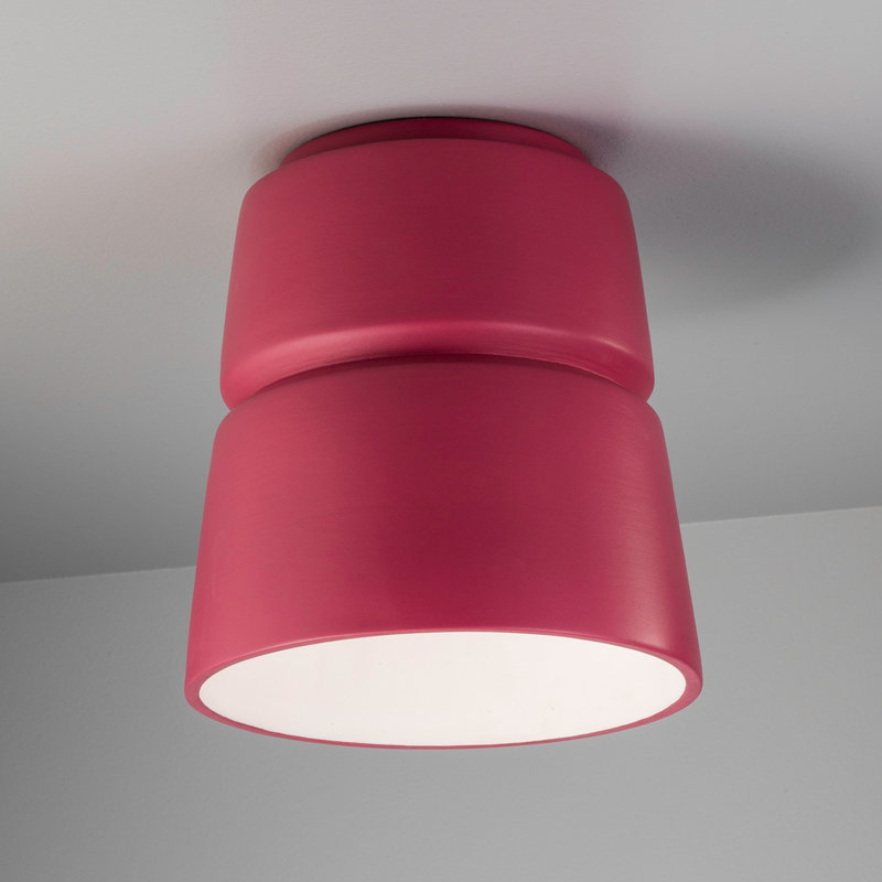 Plafonnier encastré extérieur Logan, Cerise, Incandescente (non incluse)