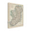 Impression d’art graphique sur toile tendue Johnstons carte d’Irlande par Johnston-633114511