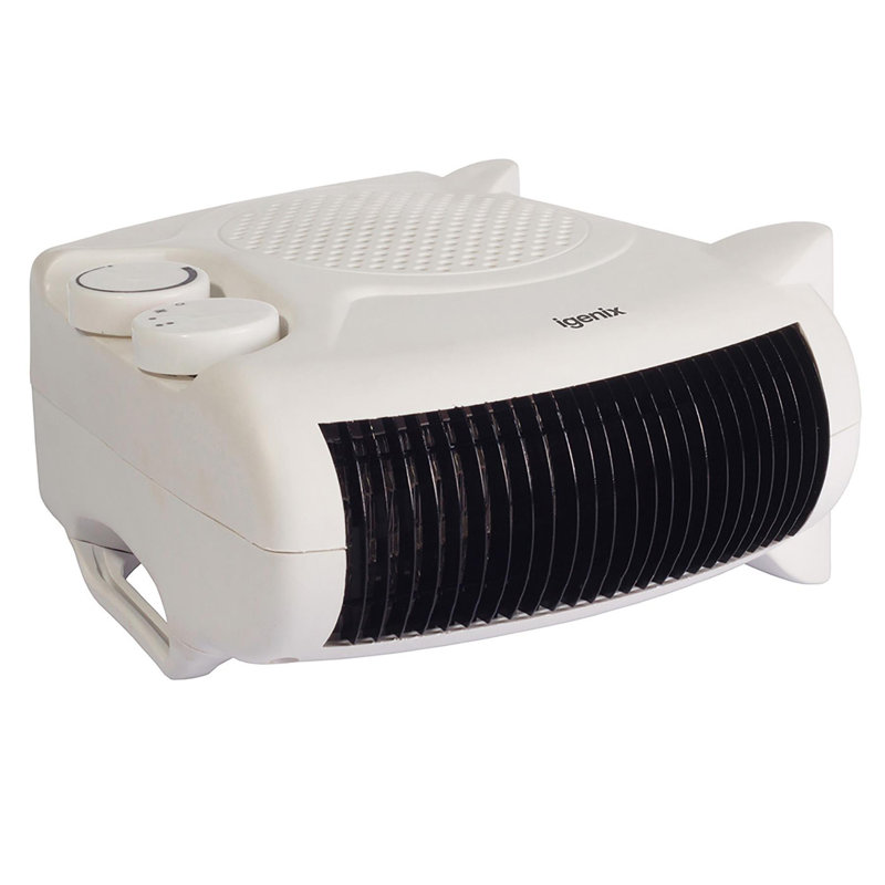 Igenix 2kw Flat/Upright Fan Heater White