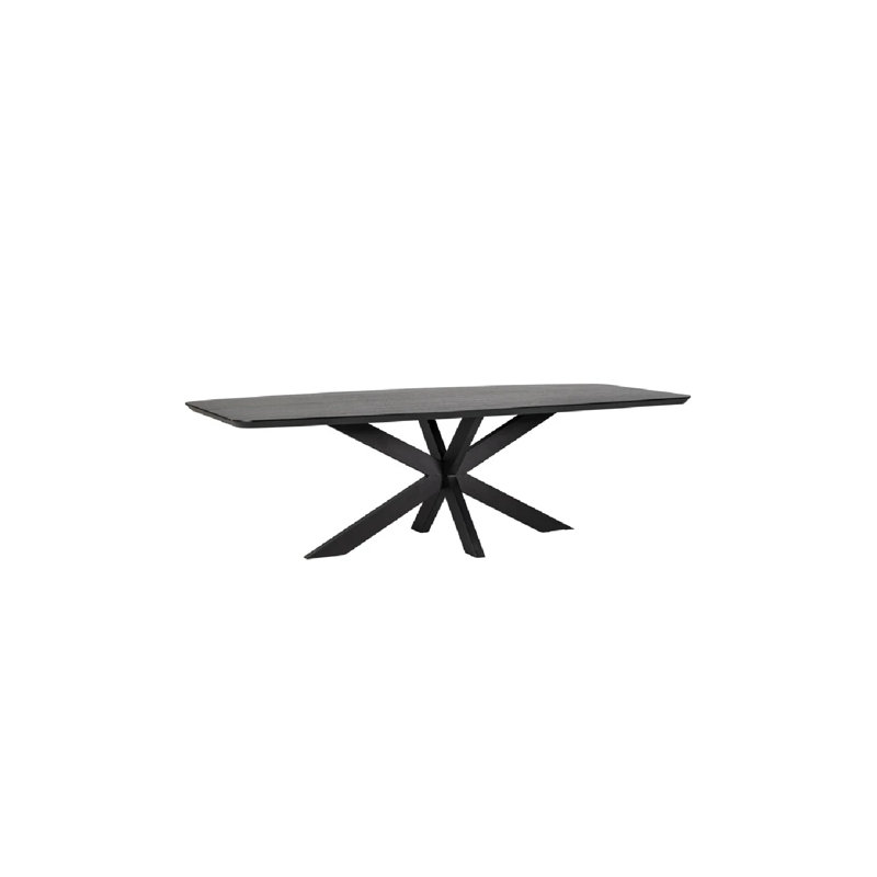 Table de salle à manger Bonvoy L, H 30 po x L 93 po x l 39 po, Noir