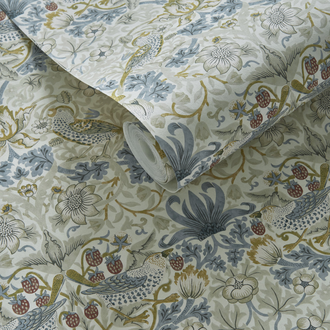 Strawberry Thief William Morris 10.05m x 52cm Matte Wallpaper Roll
