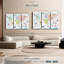 «World Map Continents» sur toile-388377689
