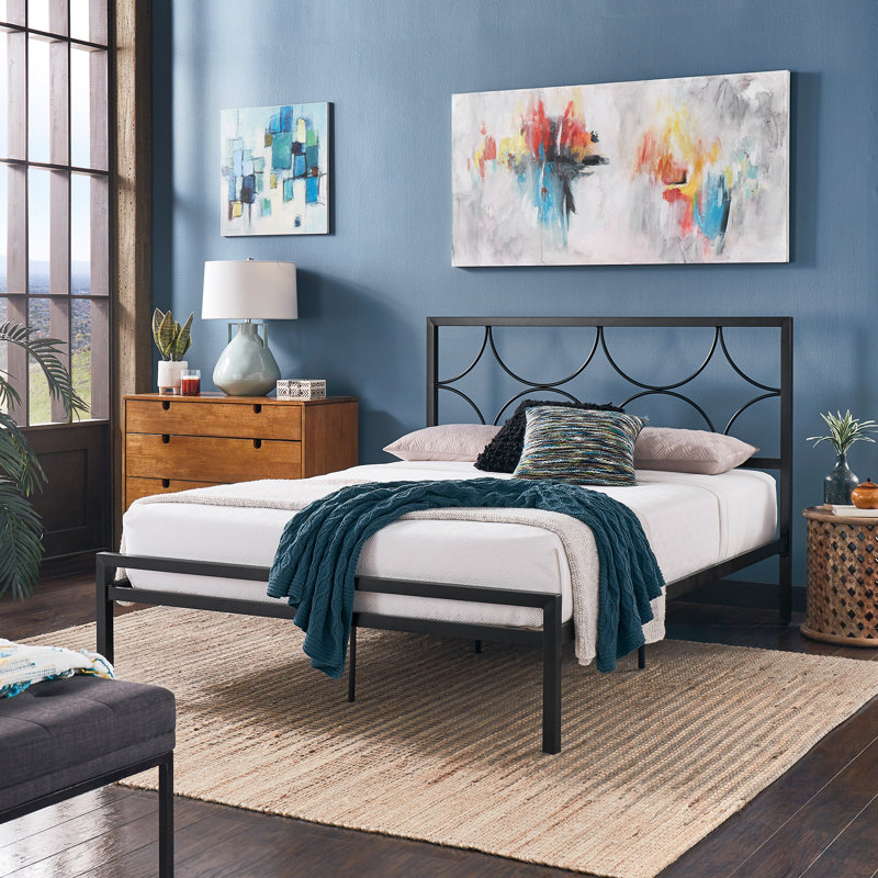 Metal Open-Frame Bed, Queen