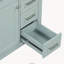 Ensemble de meuble-lavabo autoportant 30 po avec évier, cadre solide et armoire en panneau de fibres à densité moyenne avec plusieurs tiroirs, vert-1258523669