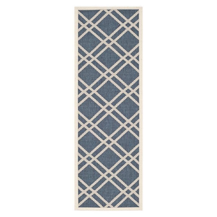 Vondrus Performance Geometric Indoor/Outdoor Area Rug, Runner 2'3" x 10'