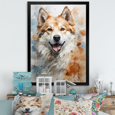 " Dog Akita Affection "