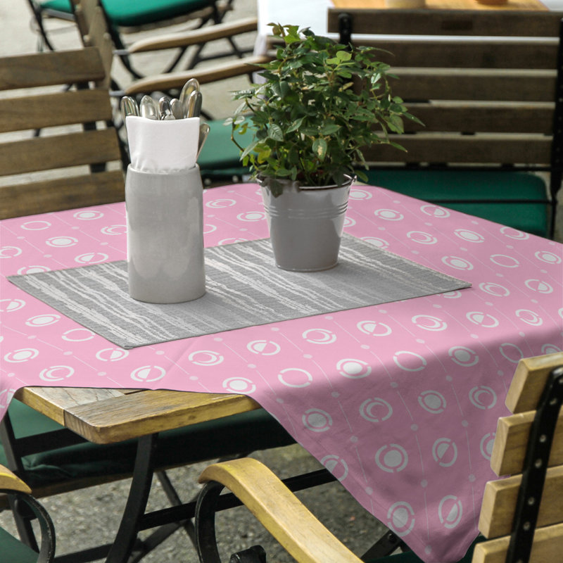 Nappe des phases de lune classiques, Rose / blanc