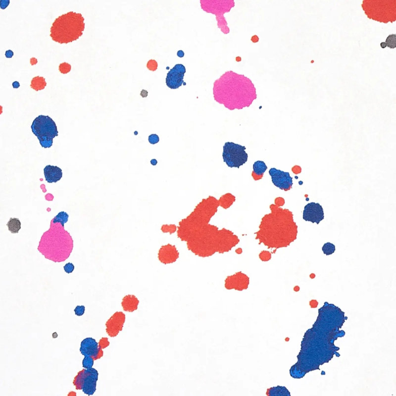 Papier peint Schumacher x Porter, Rouge/bleu