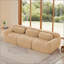 Tissu moelleux doux et moelleux, canapé-lit modulaire modulaire, conception ergonomique avec repose-pieds et coussins décoratifs, raccordement par boucle pour emballage sous vide à compression complète, pour le cinéma maison
