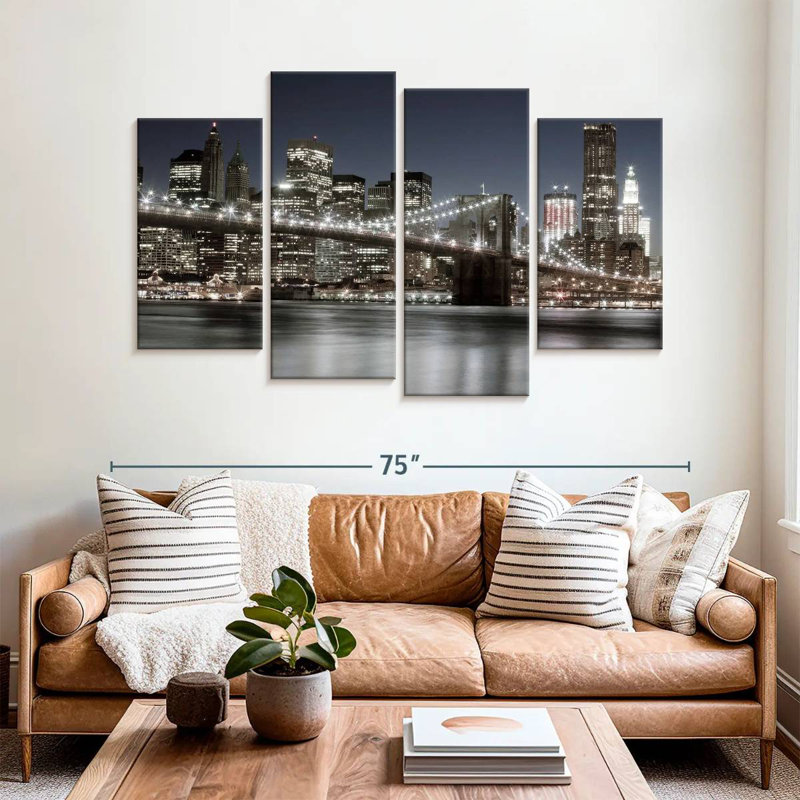 Lilie Manhattan Night Reflections, H 42 po x l 68 po