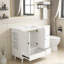 Ensemble de meuble-lavabo avec lavabo, 4 tiroirs et support de rangement latéral pour un rangement moderne et efficace-718520289