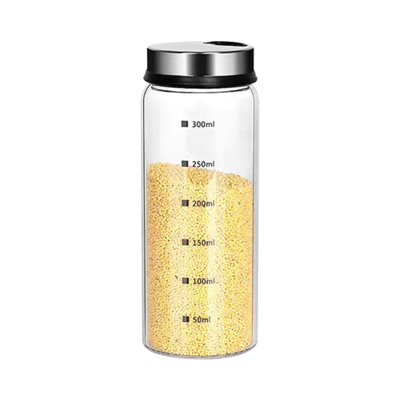 Shaker pour bouteille d'eau avec trous de sortie réglables, bouteilles en verre transparent, assiettes à épices pour décor de cuisine