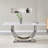 69.3-Inch Modern Rectangular Dining Table with Marble MDF Top
