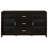 Nyler Cappuccino 3-Drawer Rectangular TV Console
