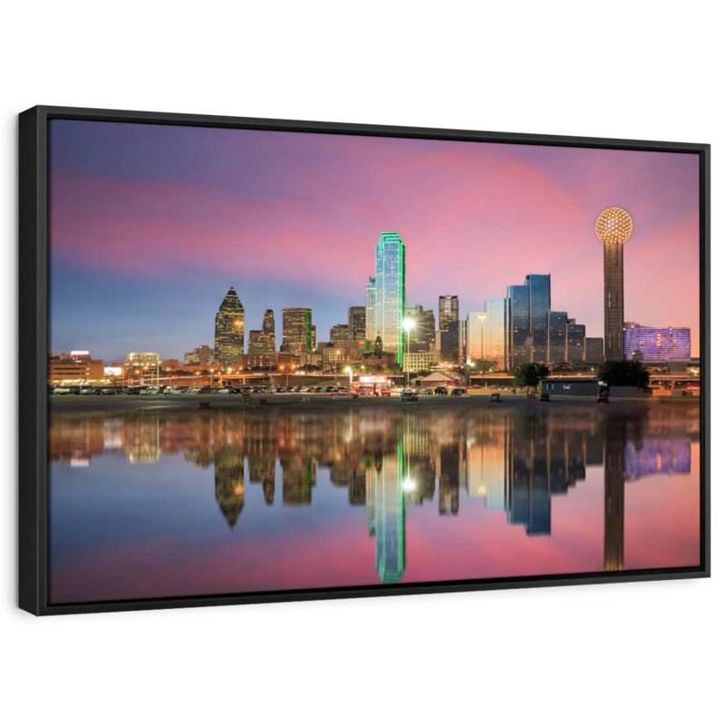 " Amazing Dallas Skyline ", 13" H x 19" W