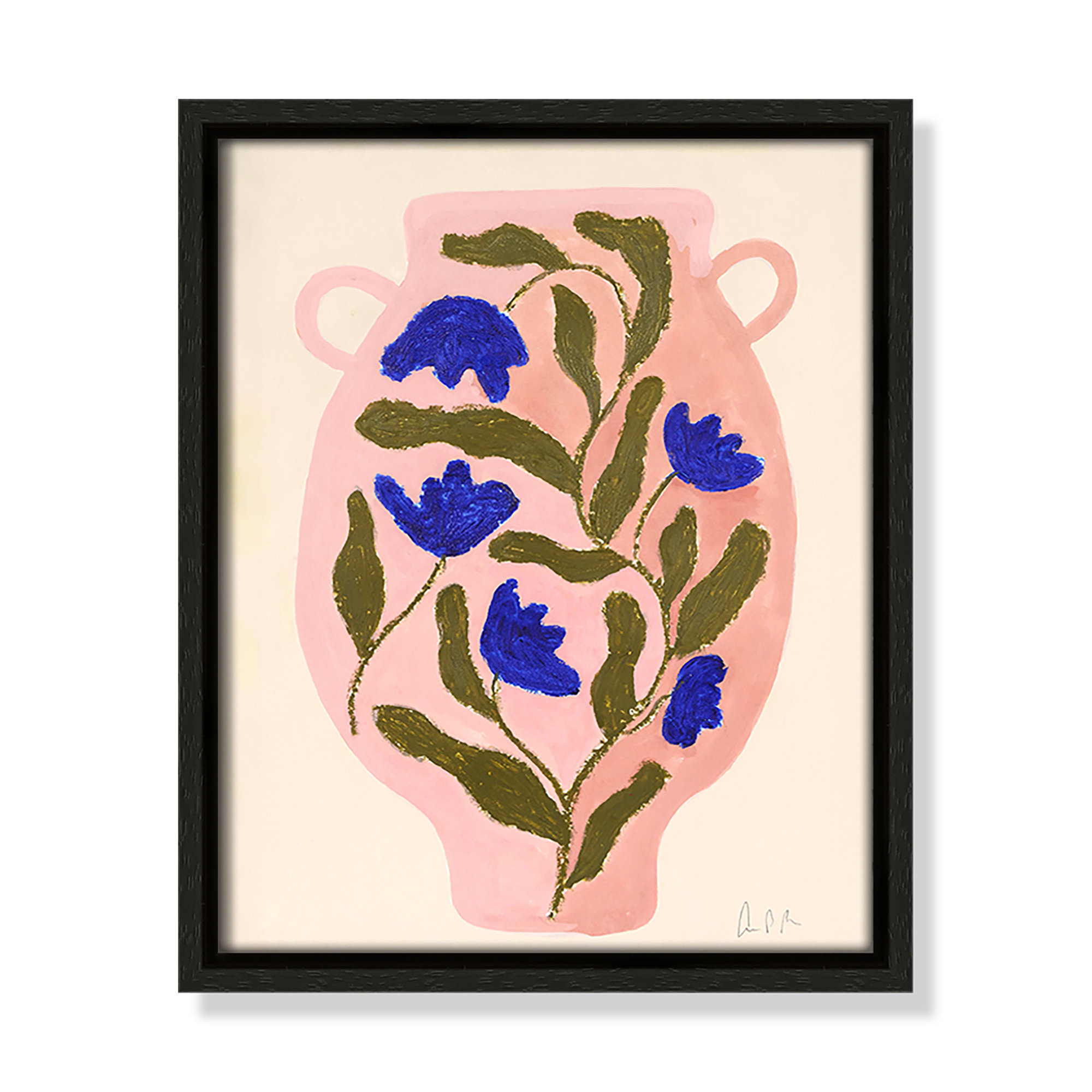 Vase No. 01 Print by Camilla Bergqvist, Espresso, 11.5" H x 9.5" W