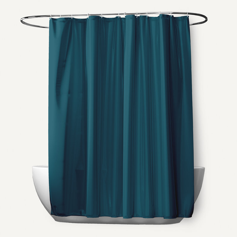 Floral Shower Curtain, Teal