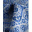 Tapis unique fait à la main Ikat - bleu, 9 pi 0 po x 12 pi 4 po