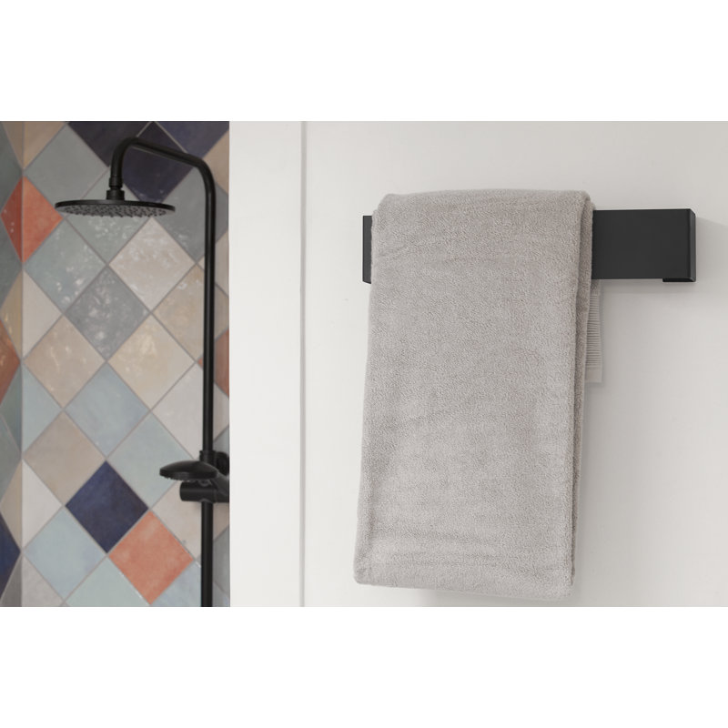 FIONDA 60cm 1 Wall Towel Bar, Black
