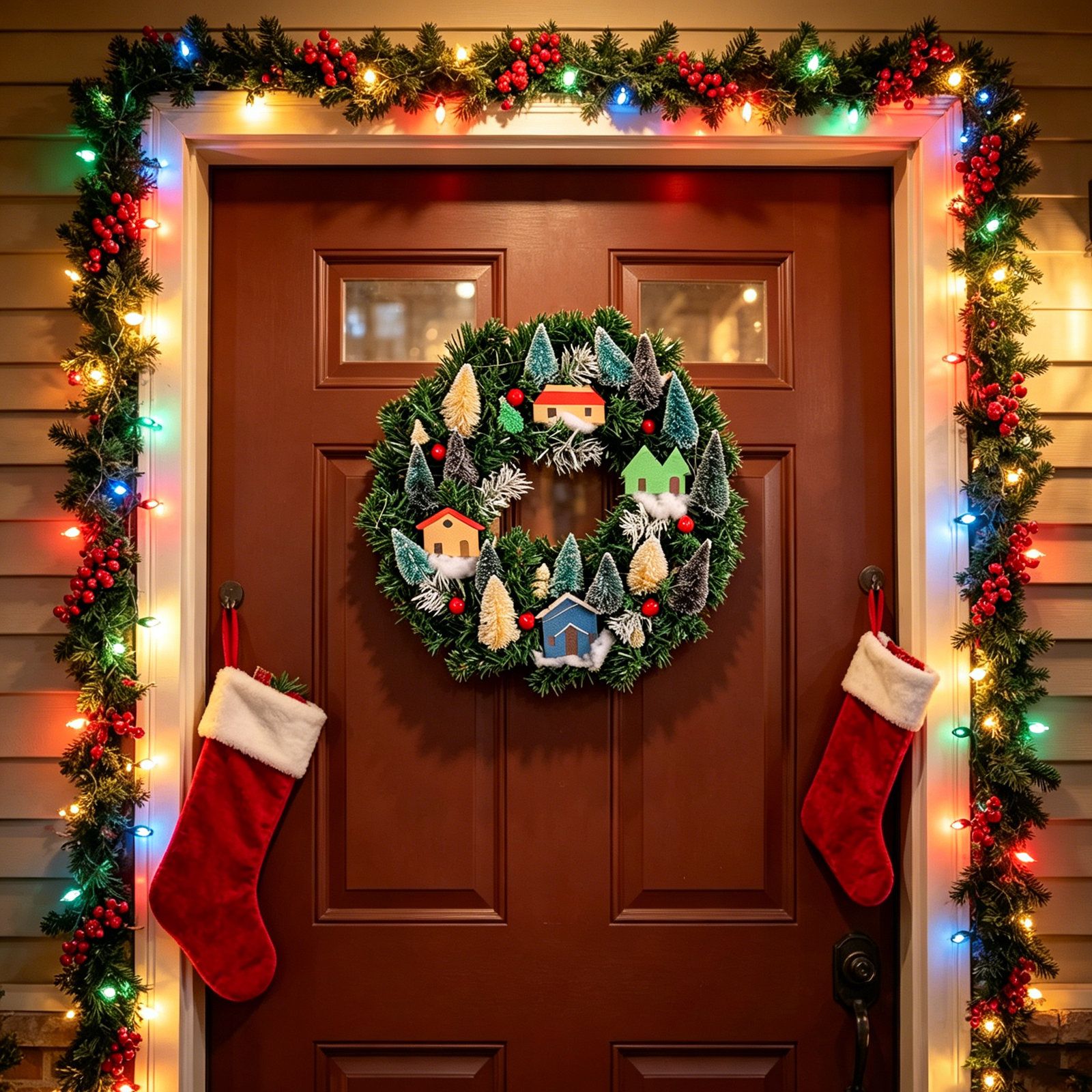 Faux Plastic 13.78'' Wreath