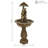 Hornsby Weather Resistant Floor Fountain with Light