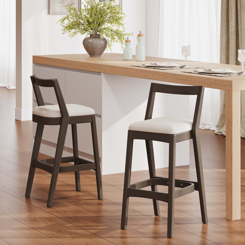 Tabouret de bar Jasper, Marron foncé