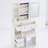 29.2" Small Size Left Drawer Desktop Vanity Table + Cushioned Stool