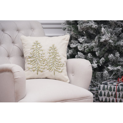 Winter Garden Square Pillow Cover & Insert