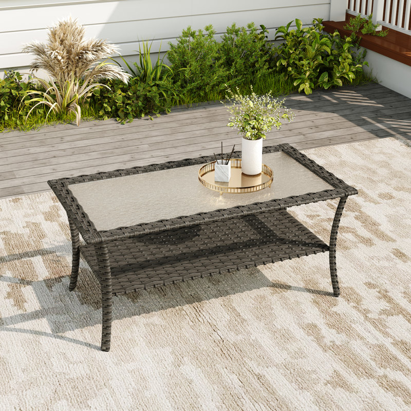 Table basse d'extérieur Mapleview, Gris