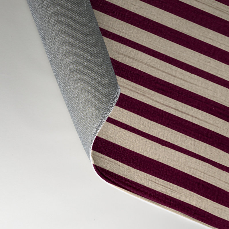 Tapis intérieur / extérieur beige HorizontalStripes, Rectangulaire 3 pi x 5 pi
