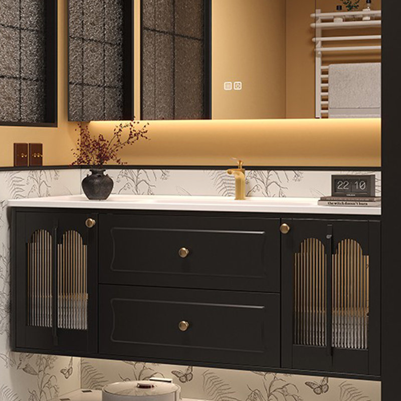Armoire de salle de bain rétro de style français, 51"
