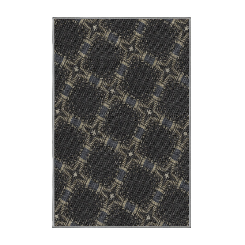 Geometric Indoor Rug, Rectangle 5' x 8'