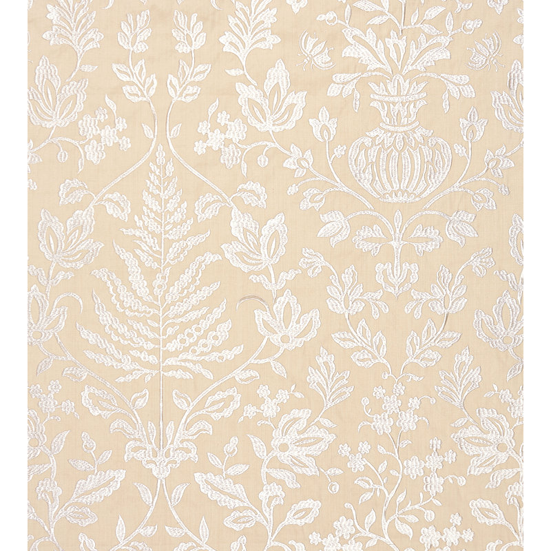 Oriana Shalimar Embroidery Fabric, Sand