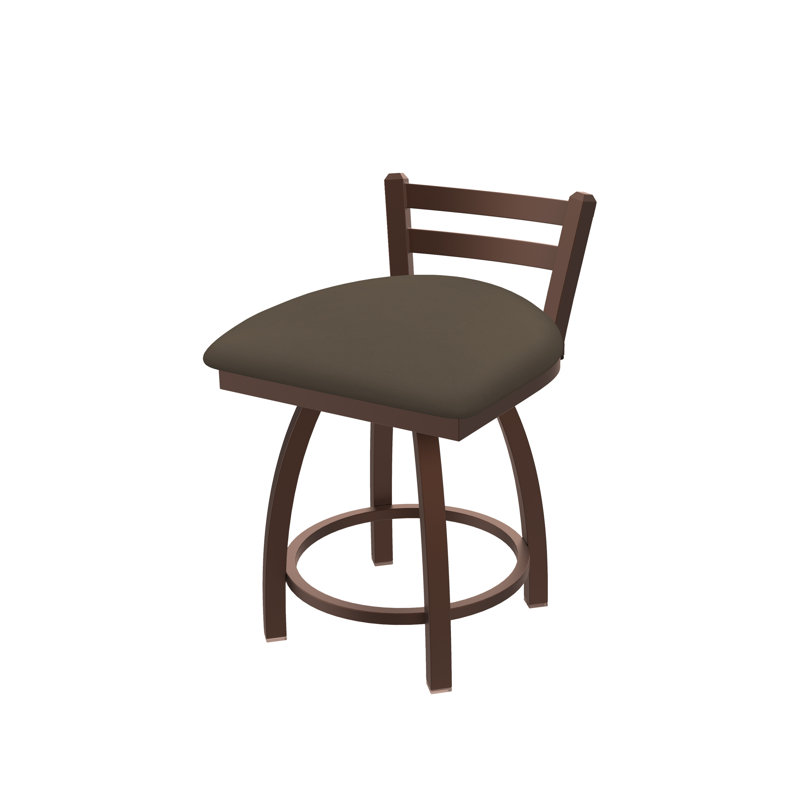 Tabouret de coiffeuse en métal Jackie, Vinyle - Terre Canter, Bronze