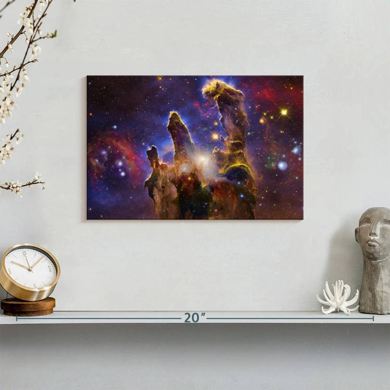 Nébuleuses et étoiles, H 8 po x l 12 po