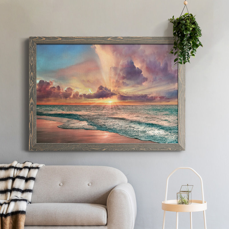 Copper Beach - Photographie de cadre photo sur toile, H 31,5 po x l 23,5 po x P 1,5 po, Gris