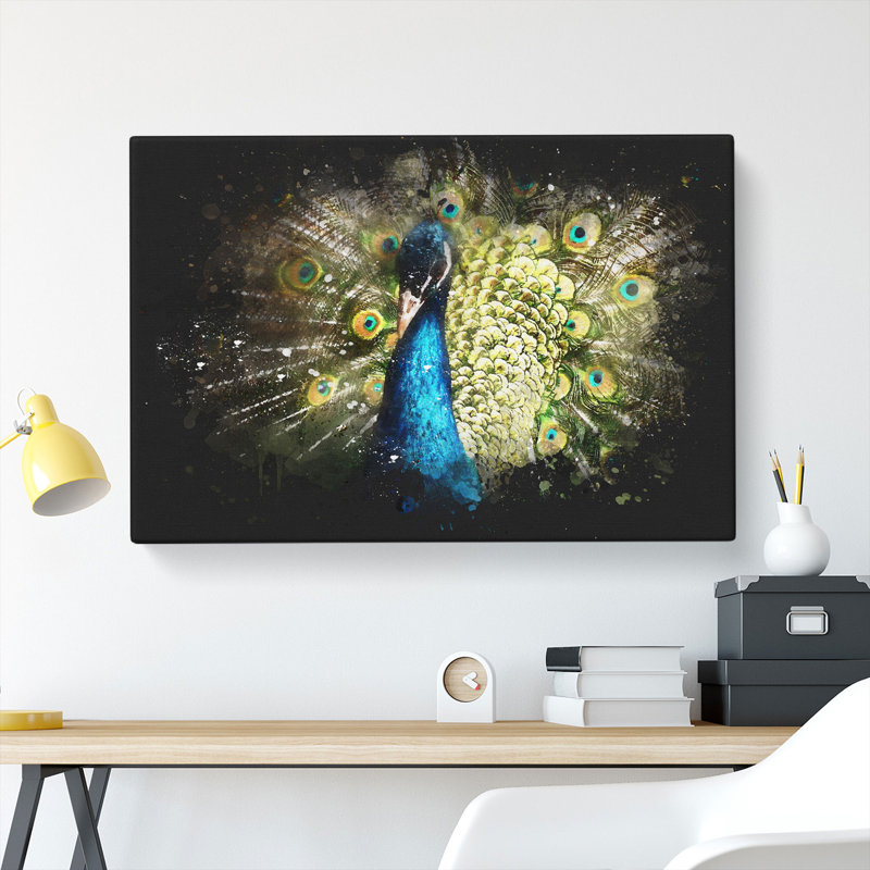 Peacock Vol.2 - Wrapped Canvas Print, 40cm H x 60cm W x 3cm D