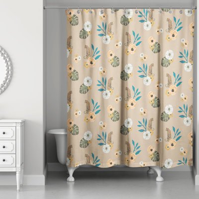 Ensemble de rideau de douche en polyester