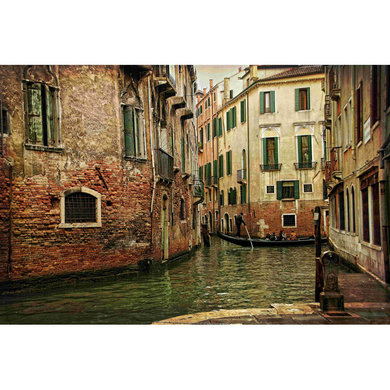 " Venetian Canals V " by Danny Head Painting Print, 12" H x 18" W  