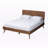 Chantol mid-century modern, Queen Platform Bed, Walnut Brown 63.35'' W X 82.15'' L X 58.3'' H-1916907236