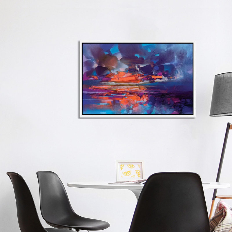 Compression by Scott Naismith - Painting on Canvas, White Framed, 101.6 cm H x 66.04 cm W