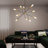 Andreaz 10 - Light Unique / Statement Modern Adjustable Black Dimmable Linear Chandelier