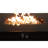 25" H 42" W Steel Outdoor Fire Pit Table With Lid - Modern Patio Heating Pit, Rust- Construction, Stainless Surface, Lava Rocks, Side Door For Propane, Ignition Control Panel, Protective Cover, Black