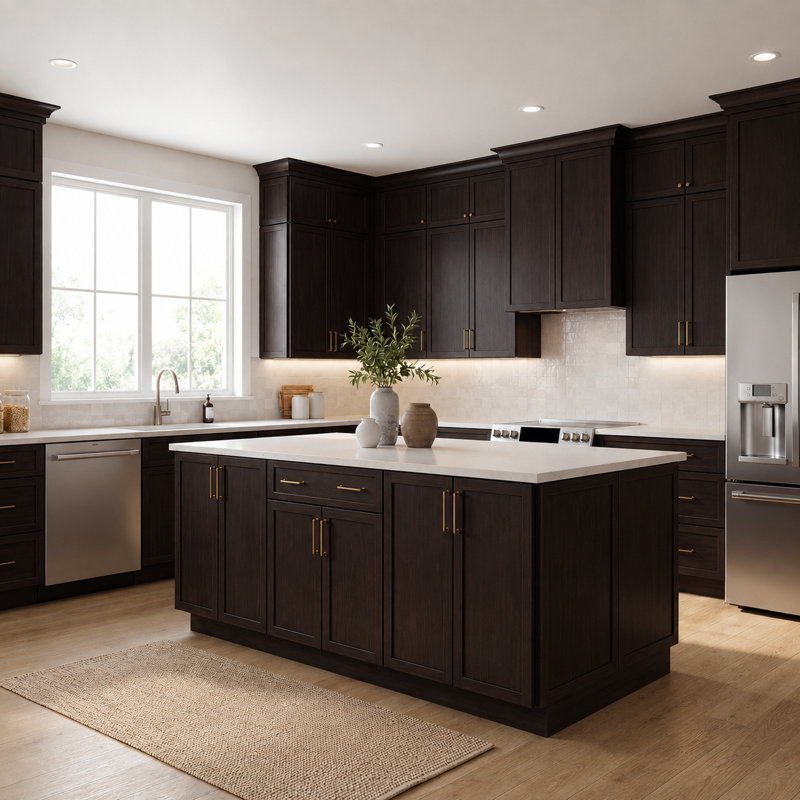 Dwelling Essentials Cassady Door Sample, Espresso