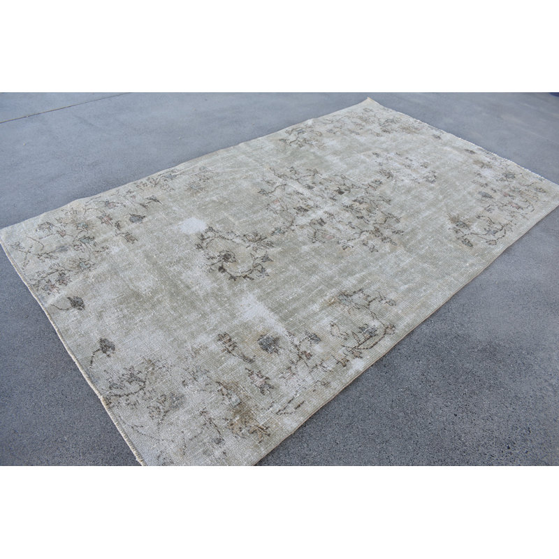 Classic Rug, 61.8x108.3 Inch White Patchwork Rug