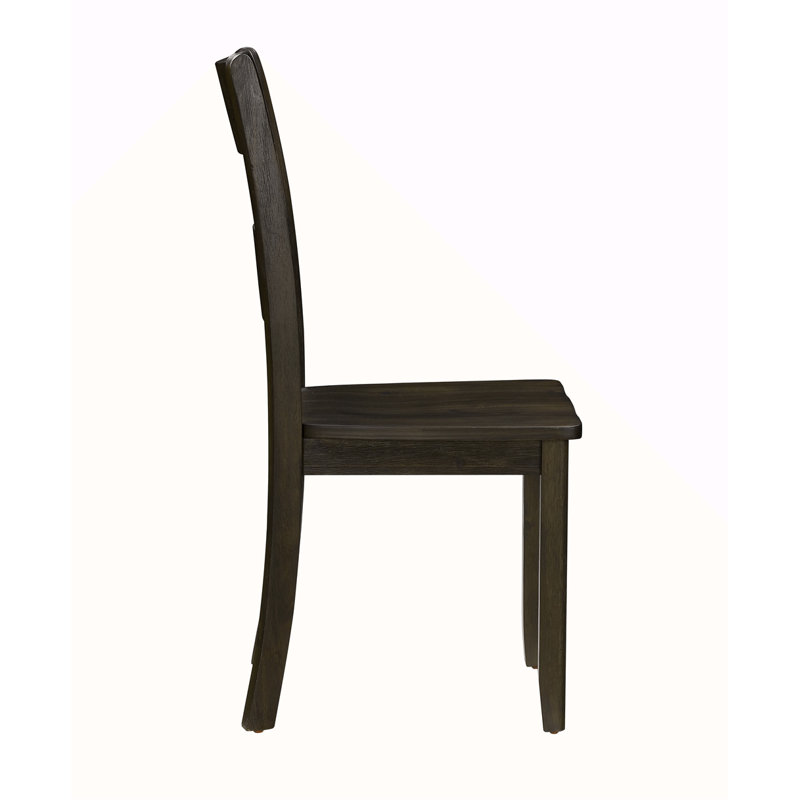 Ensemble de 2 chaises d'appoint au fini noyer vieilli