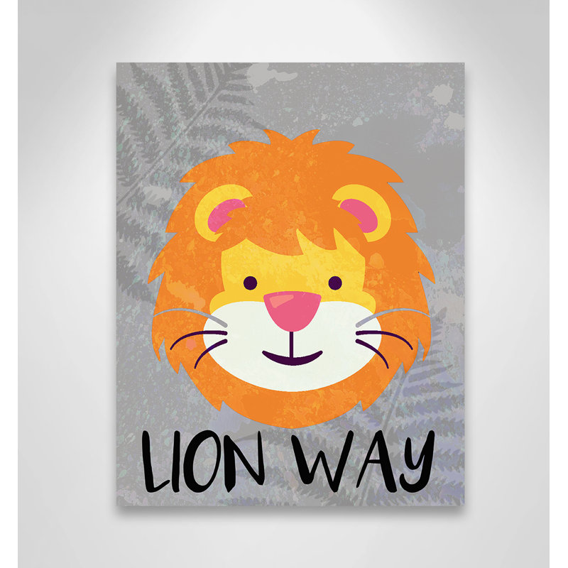 Impression sur papier Lion Way, H 14 po x l 11 po x P 1,5 po, Canevas