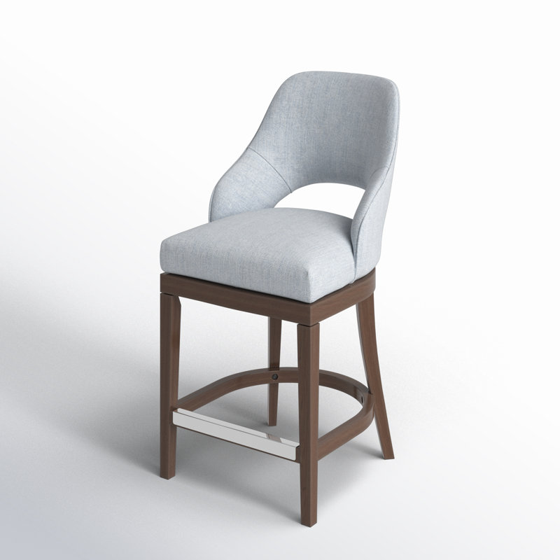 Jillian Swivel Counter Stool, Blue