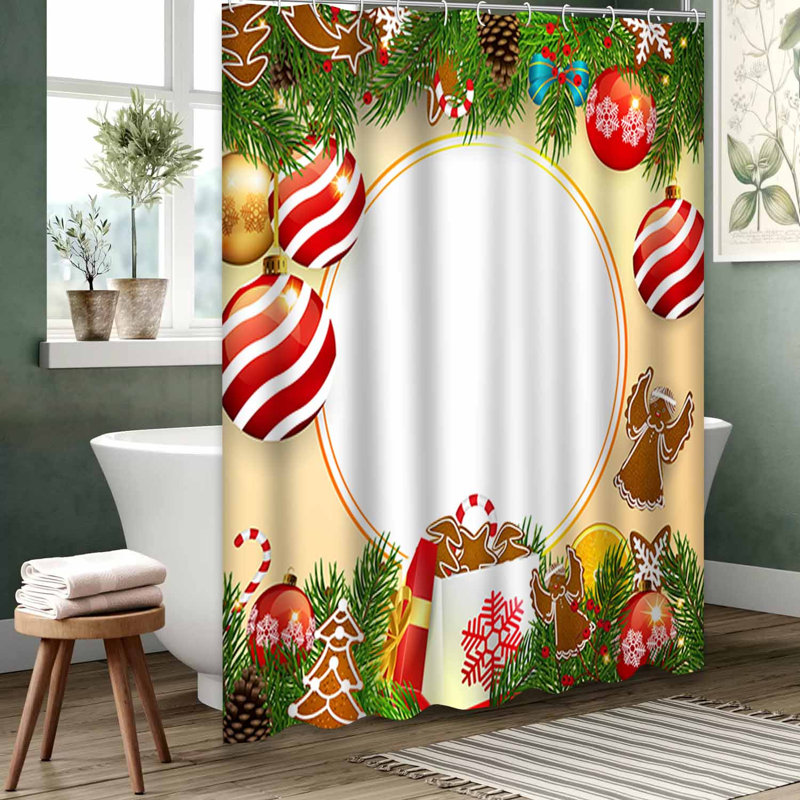Rideau de douche transparent transparent, rideaux de douche pour la salle de bain avec 12 crochets, 72" L x 84" W