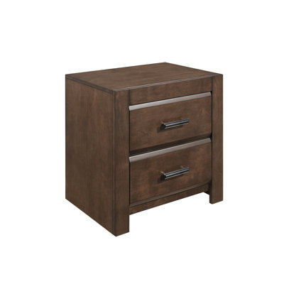De chevet contemporaine multicolore à deux tiroirs - Table de chevet 2 places